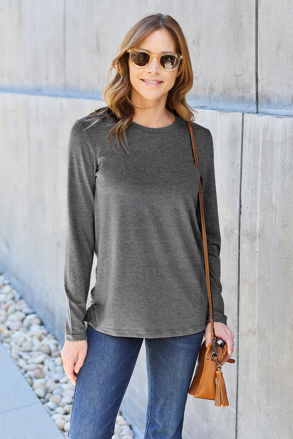 Black Friday Round Neck Long Sleeve Top