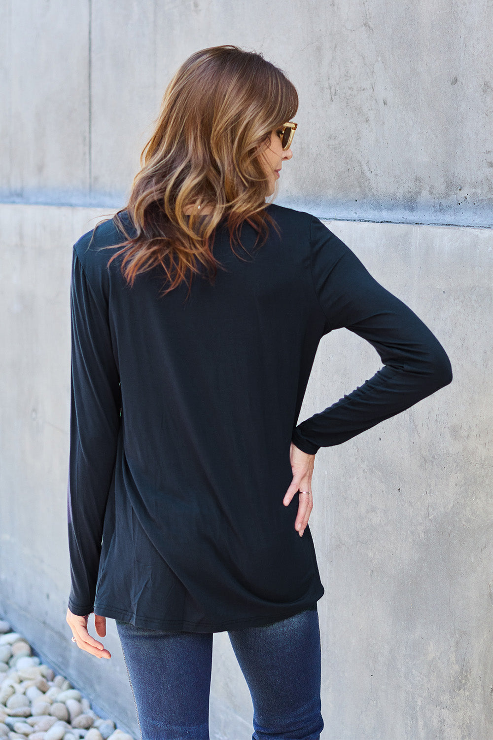 Black Friday Round Neck Long Sleeve Top