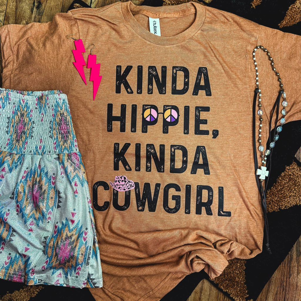 FestiviTees Women - Apparel - Shirts - T-Shirts Kinda Hippie Kinda Cowgirl Soft Graphic Tee