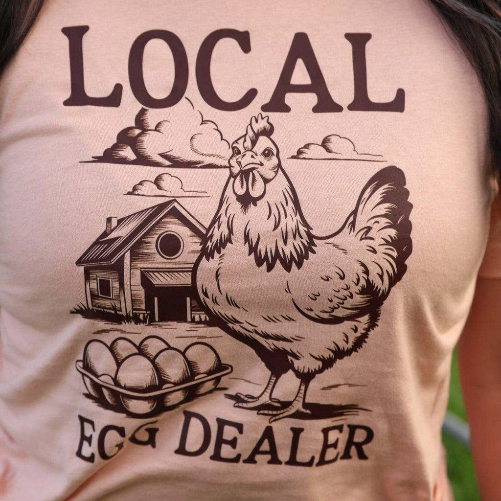 FestiviTees Women - Apparel - Shirts - T-Shirts Local Egg Dealer Farm Soft Graphic Tee