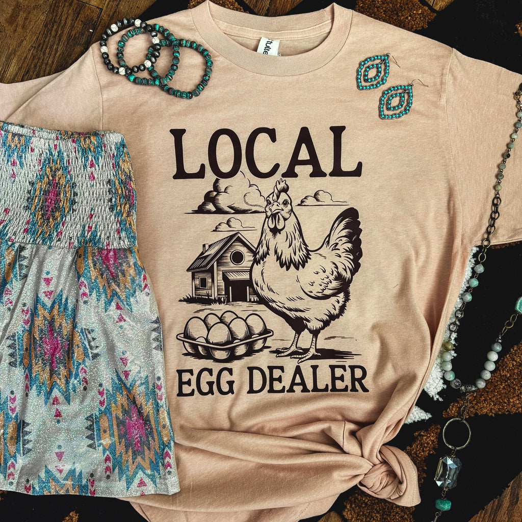 FestiviTees Women - Apparel - Shirts - T-Shirts Local Egg Dealer Farm Soft Graphic Tee