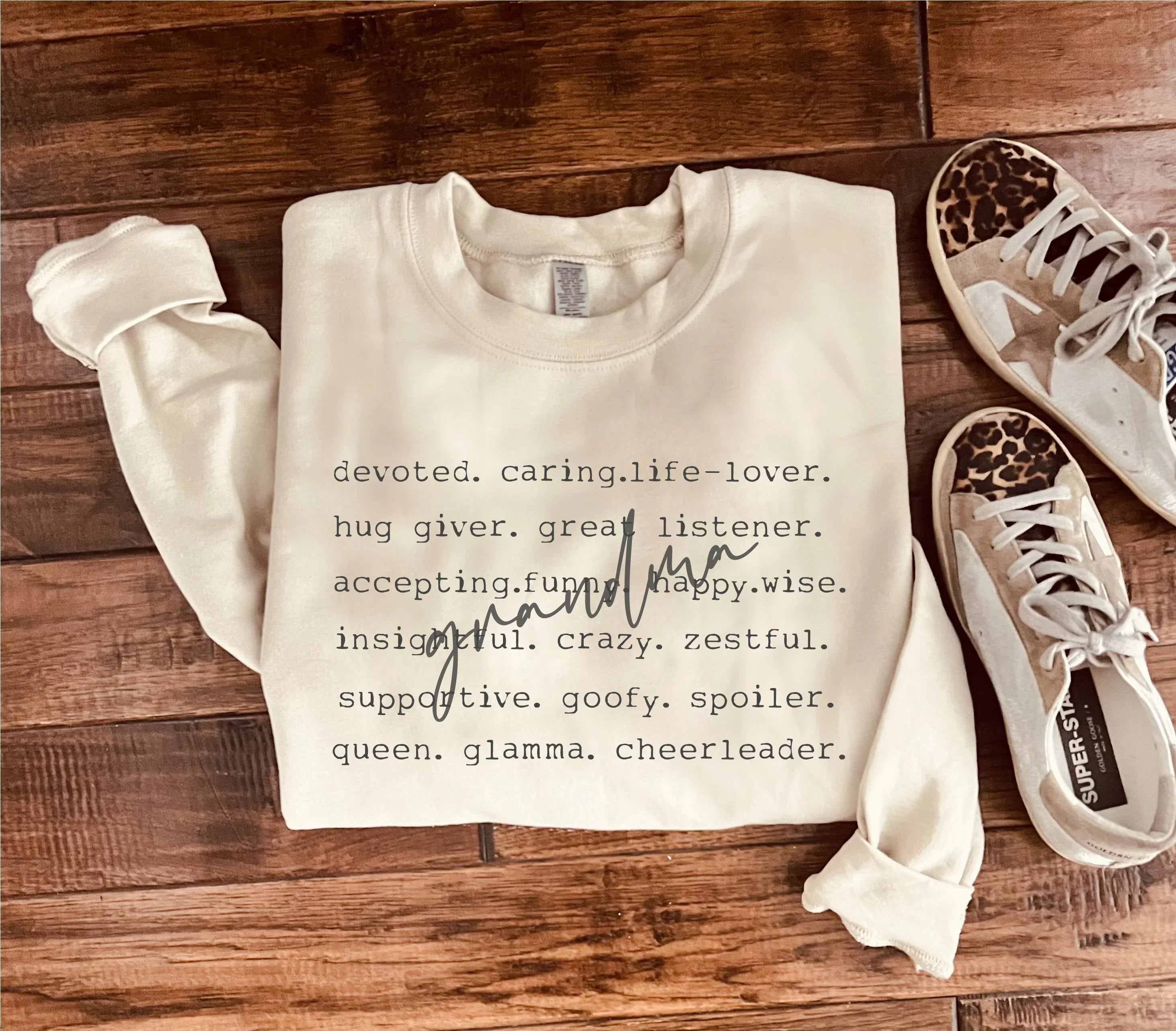 Grandma Words Sweatshirt in Two Colors