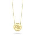 Custom WR Monogram Pendant Coin in Script