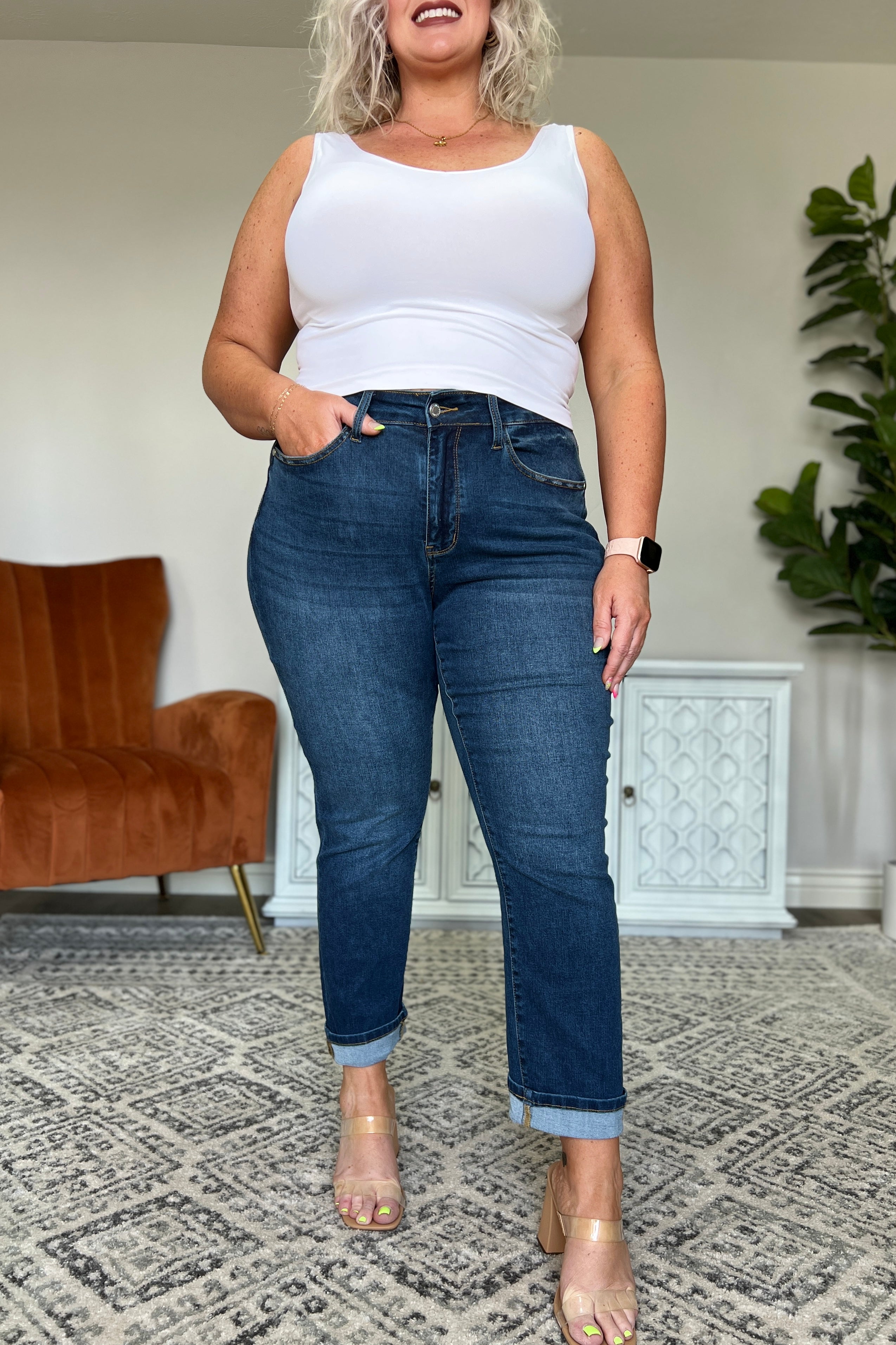 Downtown High Rise Boyfriend Jeans