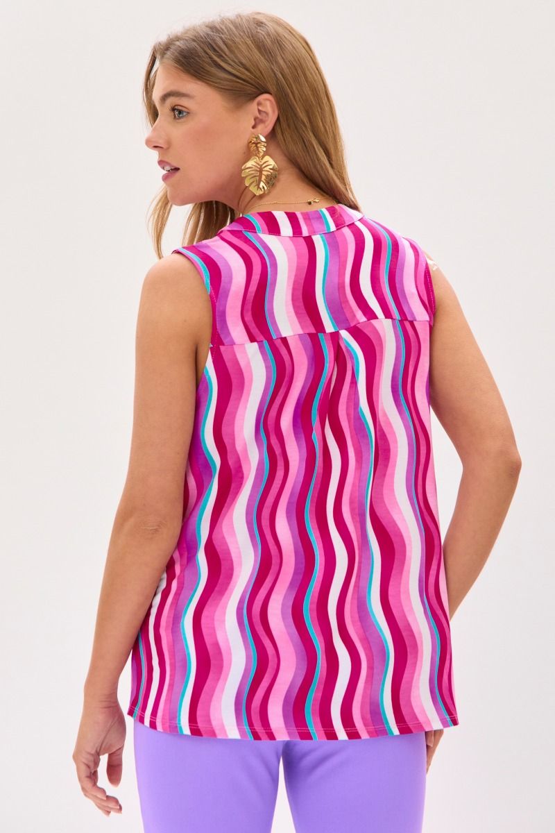 Dear Scarlett Lizzy Tank Top in Multi Pink