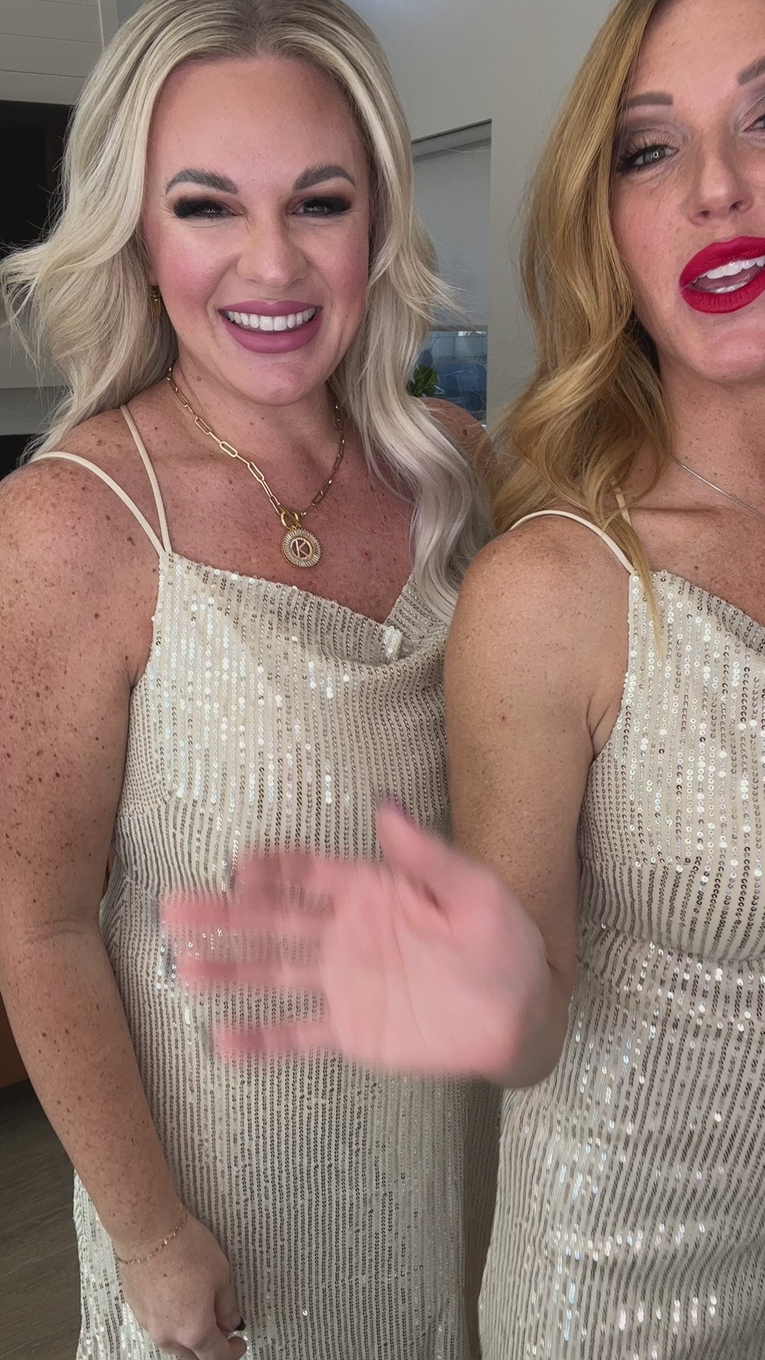 Disco Queen Dress in Gold