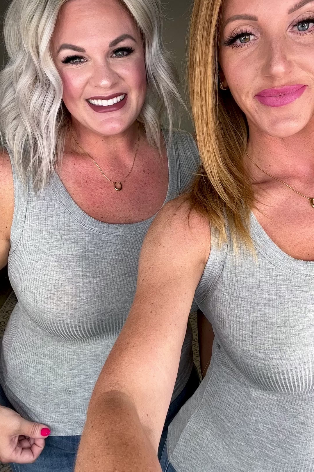 Just One More Ribbed Tank in Heather Grey