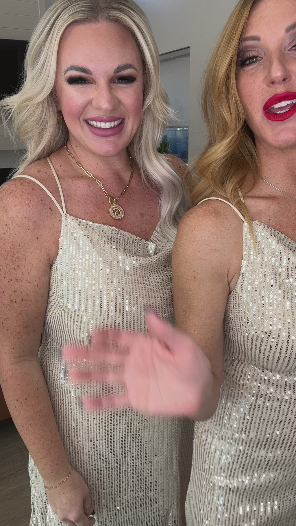 Disco Queen Dress in Gold