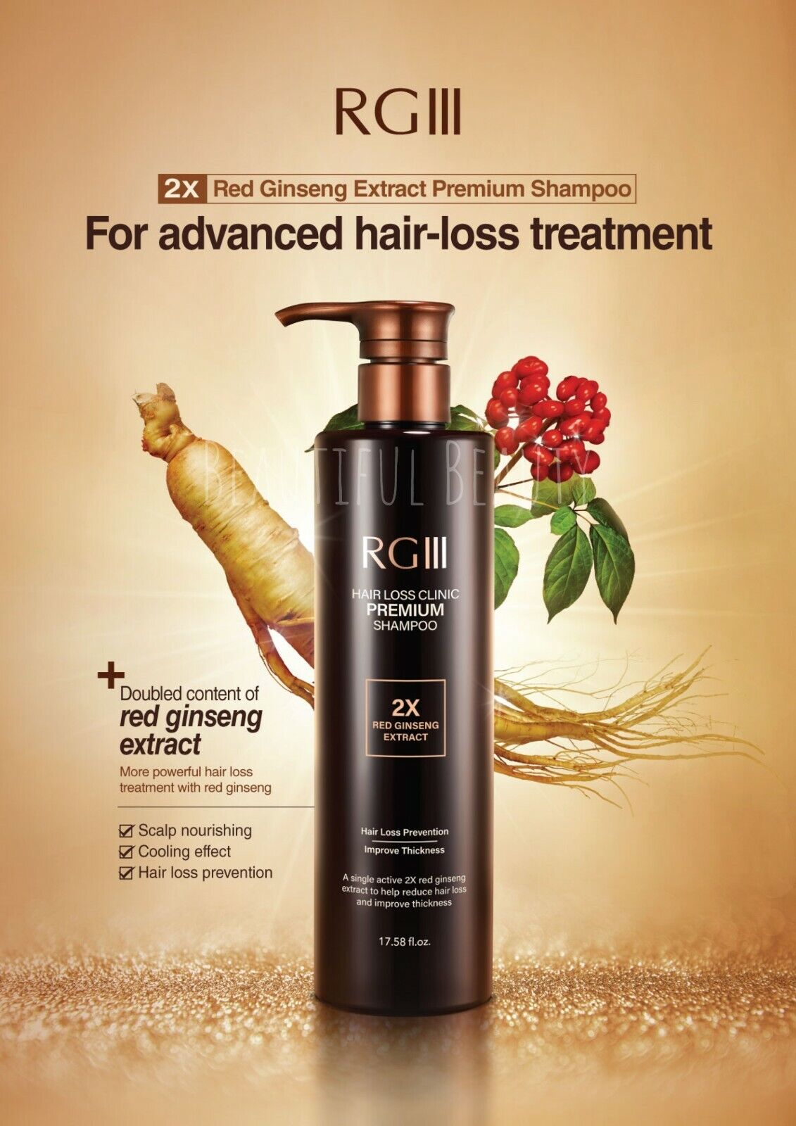 RGIII Hair Loss Prevention - Thicker, Fuller Shampoo
