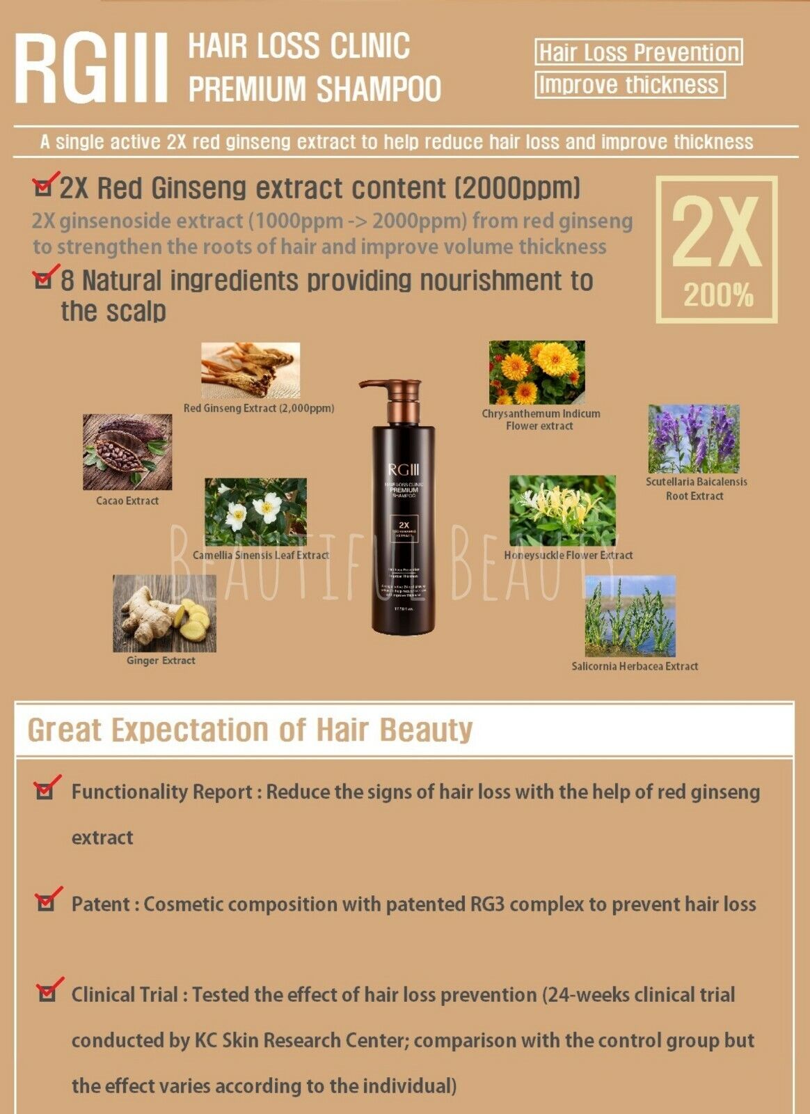 RGIII Hair Loss Prevention - Thicker, Fuller Shampoo
