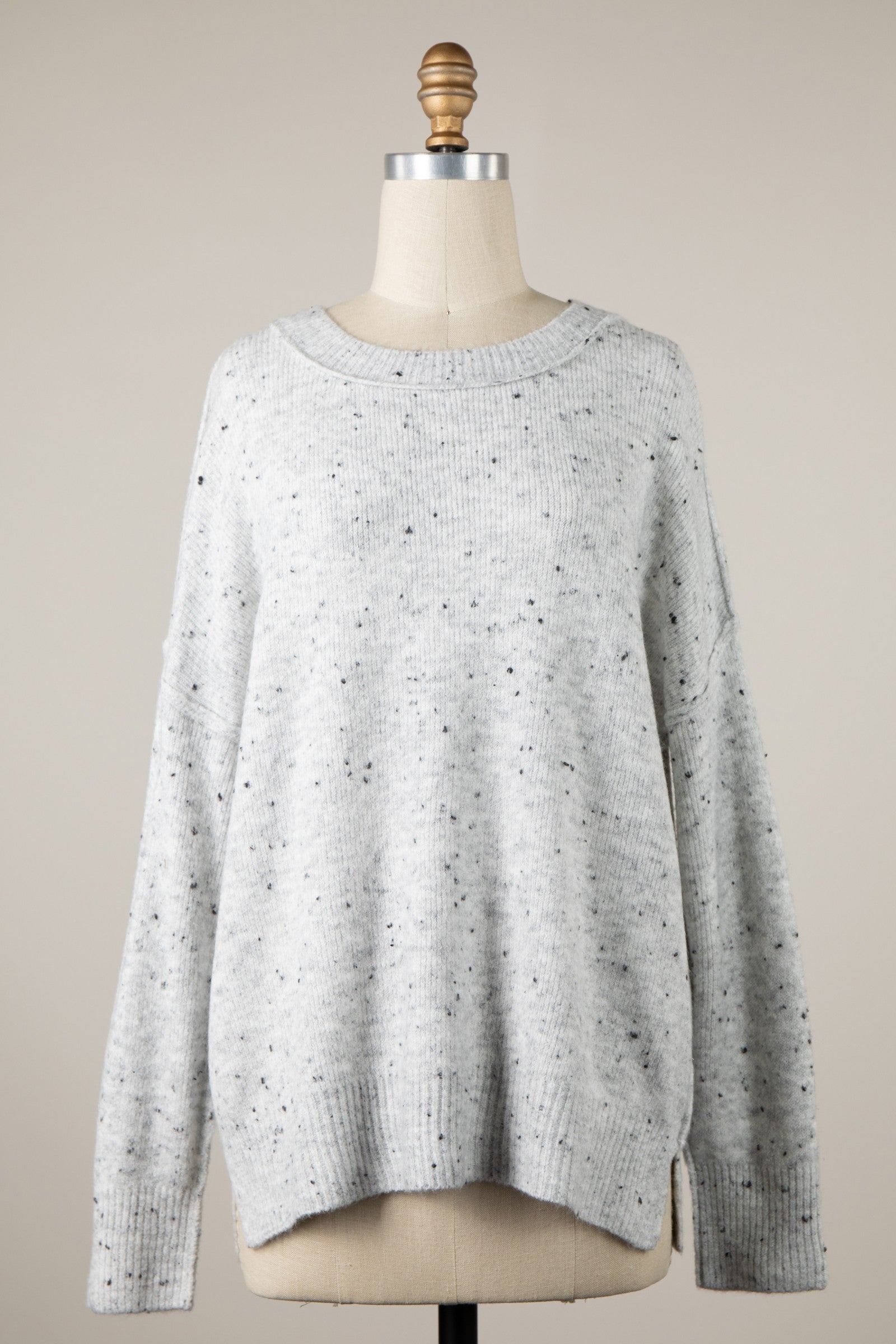 Speckled Grey Sweater