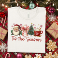 Vintage Santa Scene Graphic Tee
