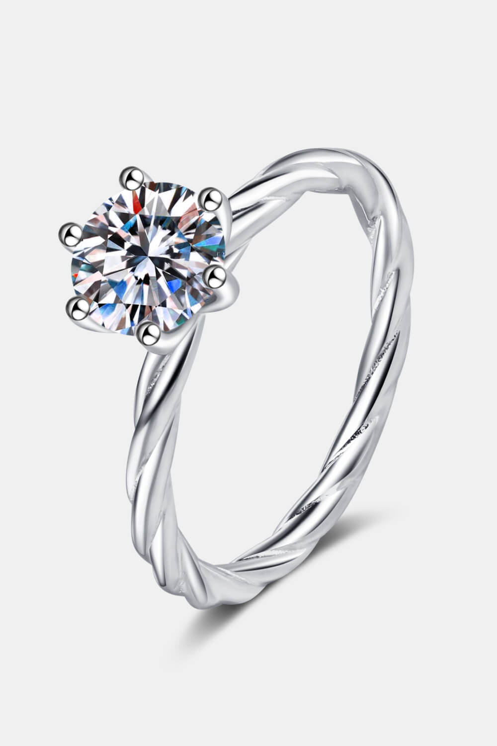 Twisted Tale Moissanite Ring