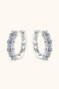 2.4 Carat Moissanite Huggie Earrings