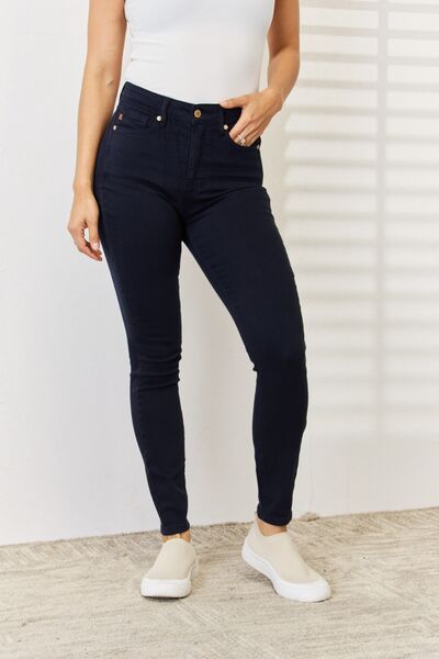 Navy Tummy Control Skinny Jeans