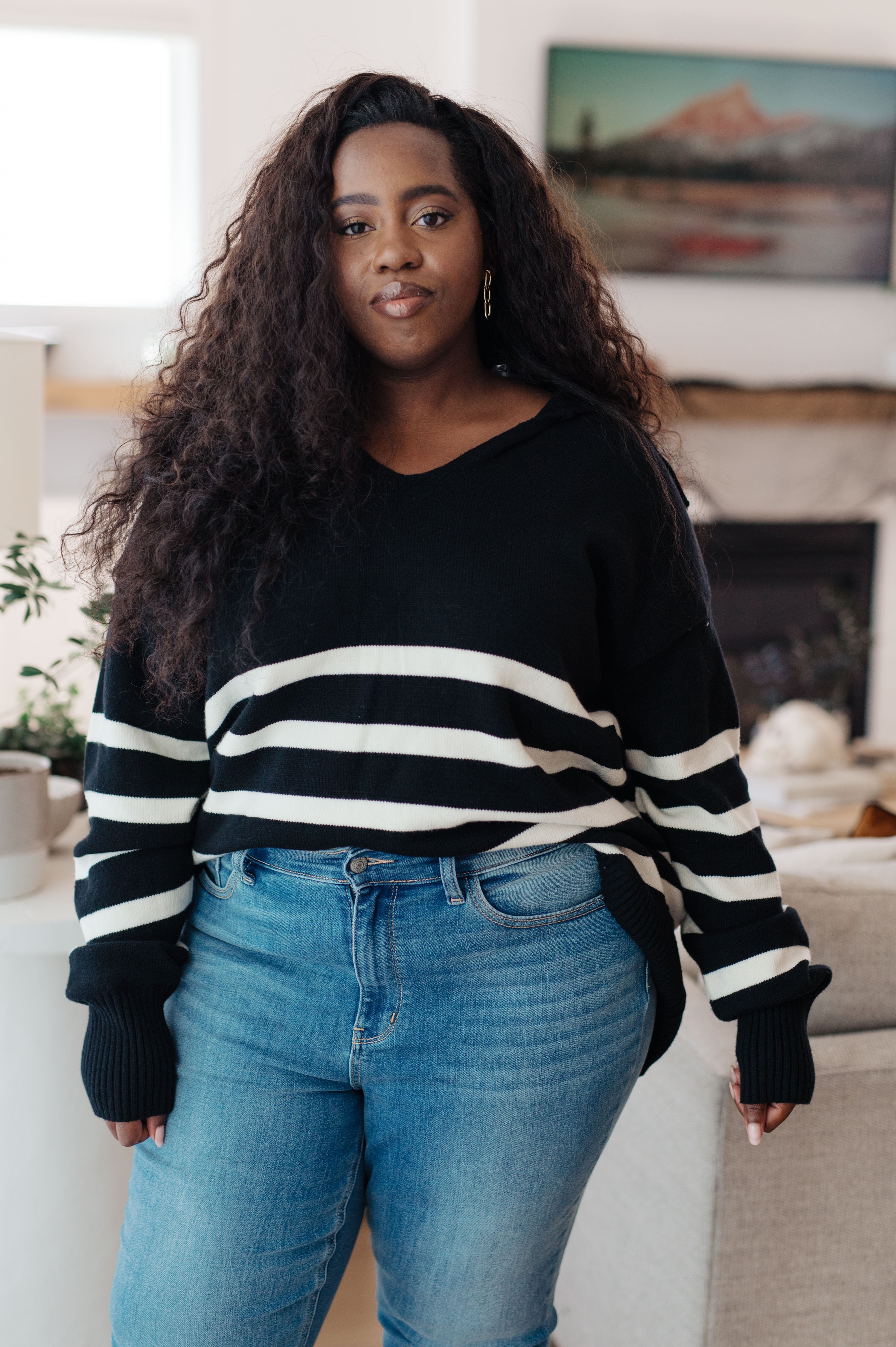 From Here On Out Striped Sweater