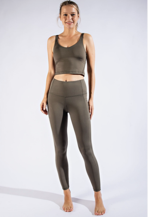 Butter Soft Basic Full Length Leggings with Pockets