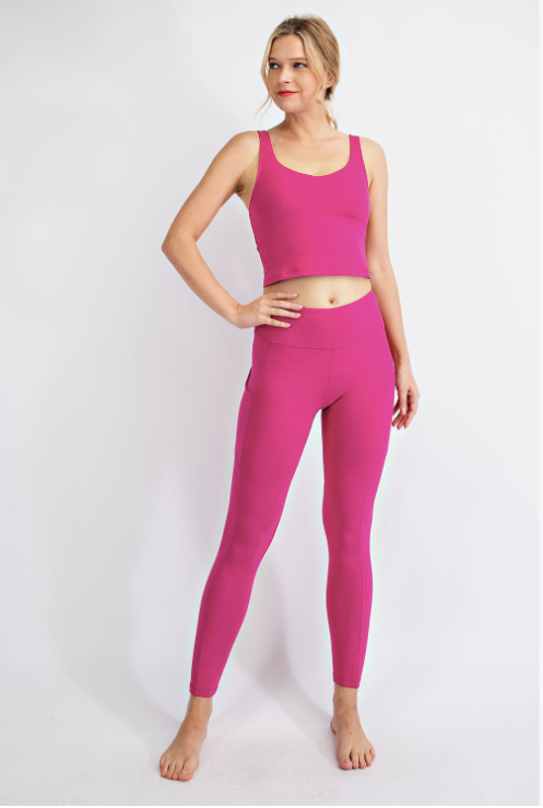 Butter Soft Basic Full Length Leggings with Pockets