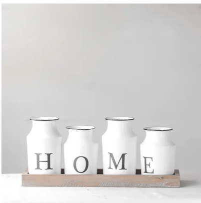 4 CAN HOME VASE