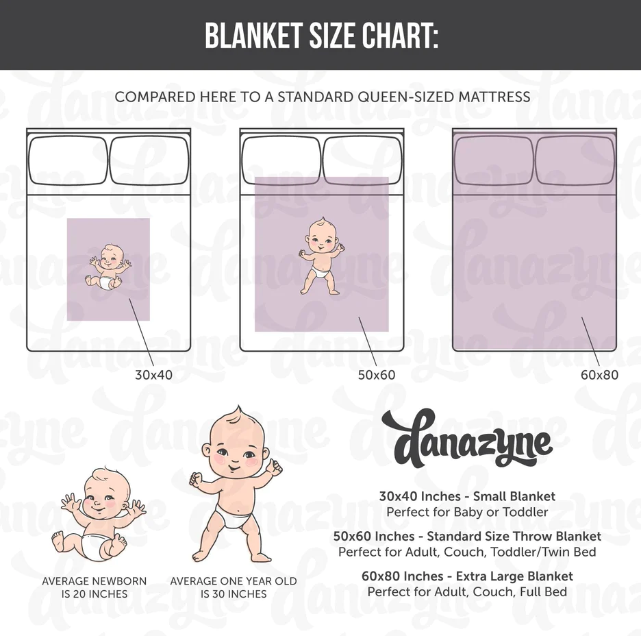 Personalized Stranger Things Inspired Blanket - Hawkins Characters Name Block Style Plush Minky Blanket