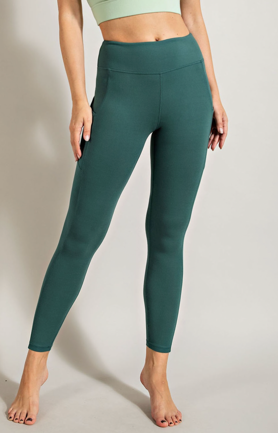 Butter Soft Basic Full Length Leggings with Pockets