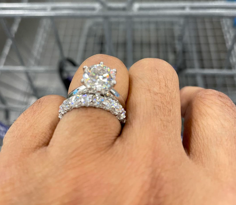 All About the Details Eternity Moissanite 2.1 Carat Ring