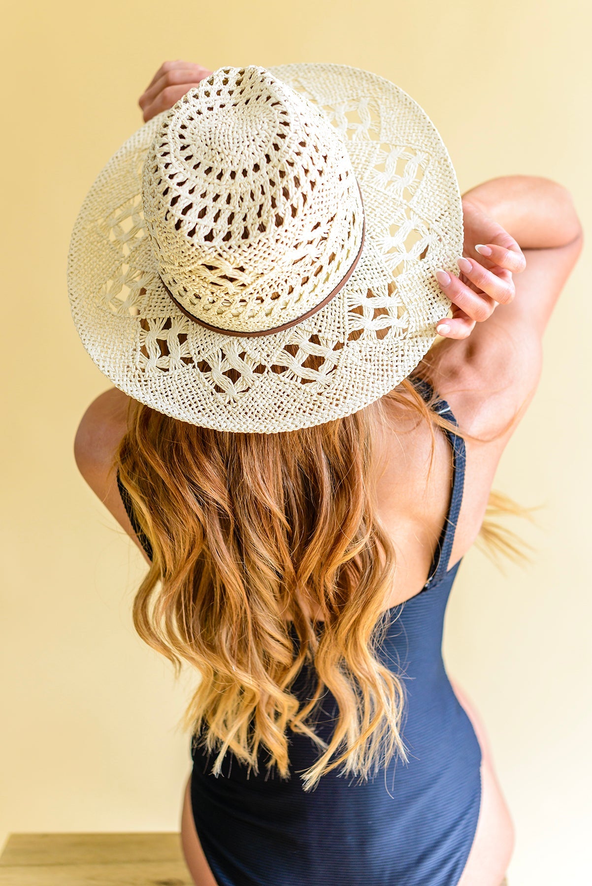 Vacation Days Open Weave Panama Hat