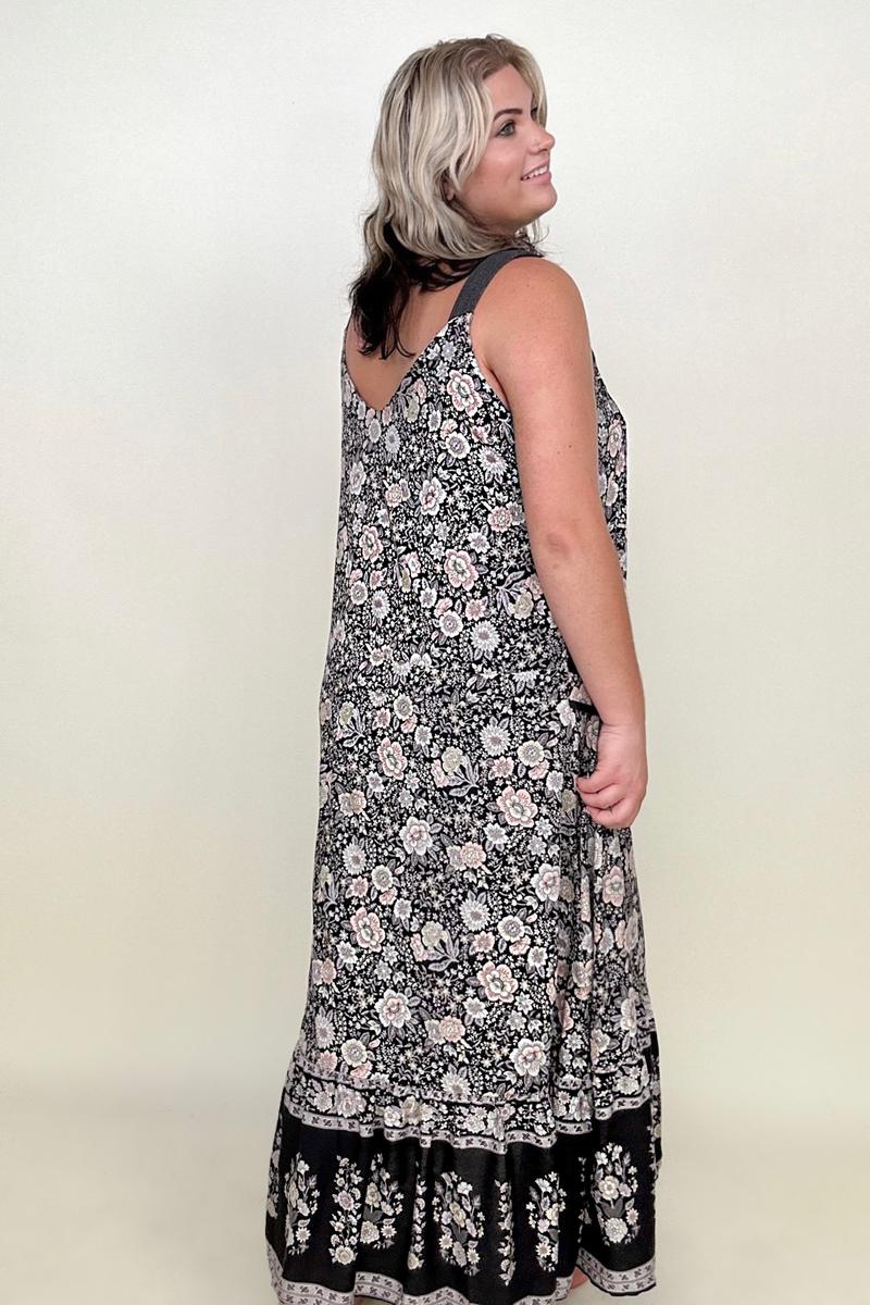 Davi & Dani Button Down Floral Maxi Dress