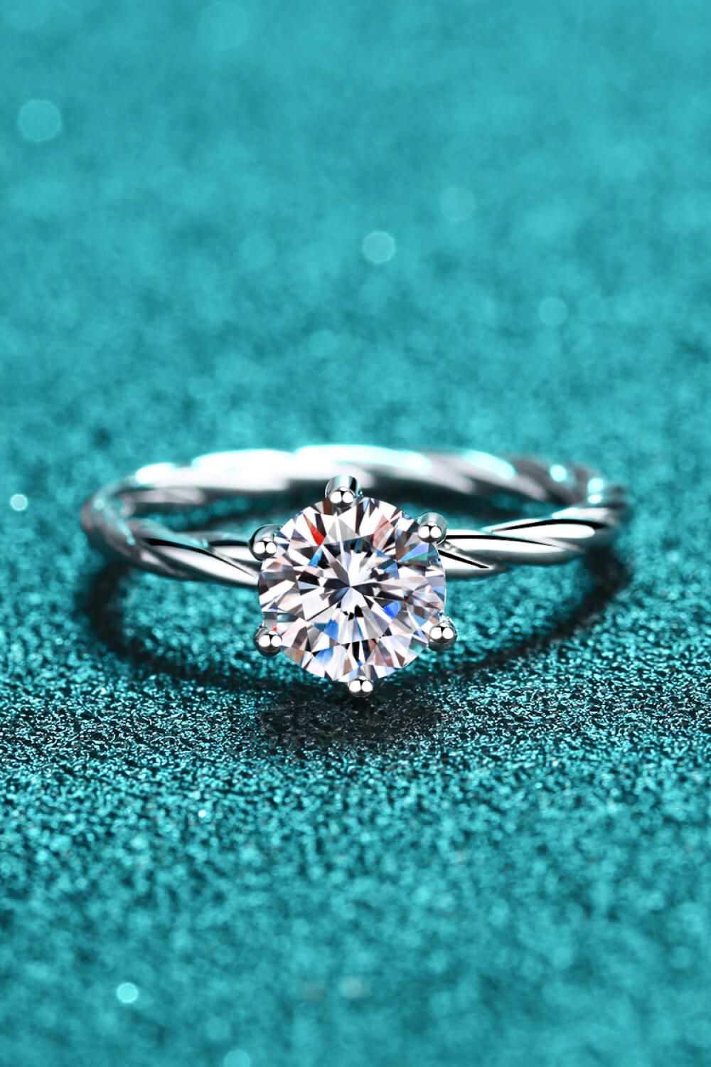 Twisted Tale Moissanite Ring