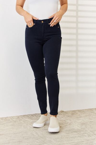 Navy Tummy Control Skinny Jeans