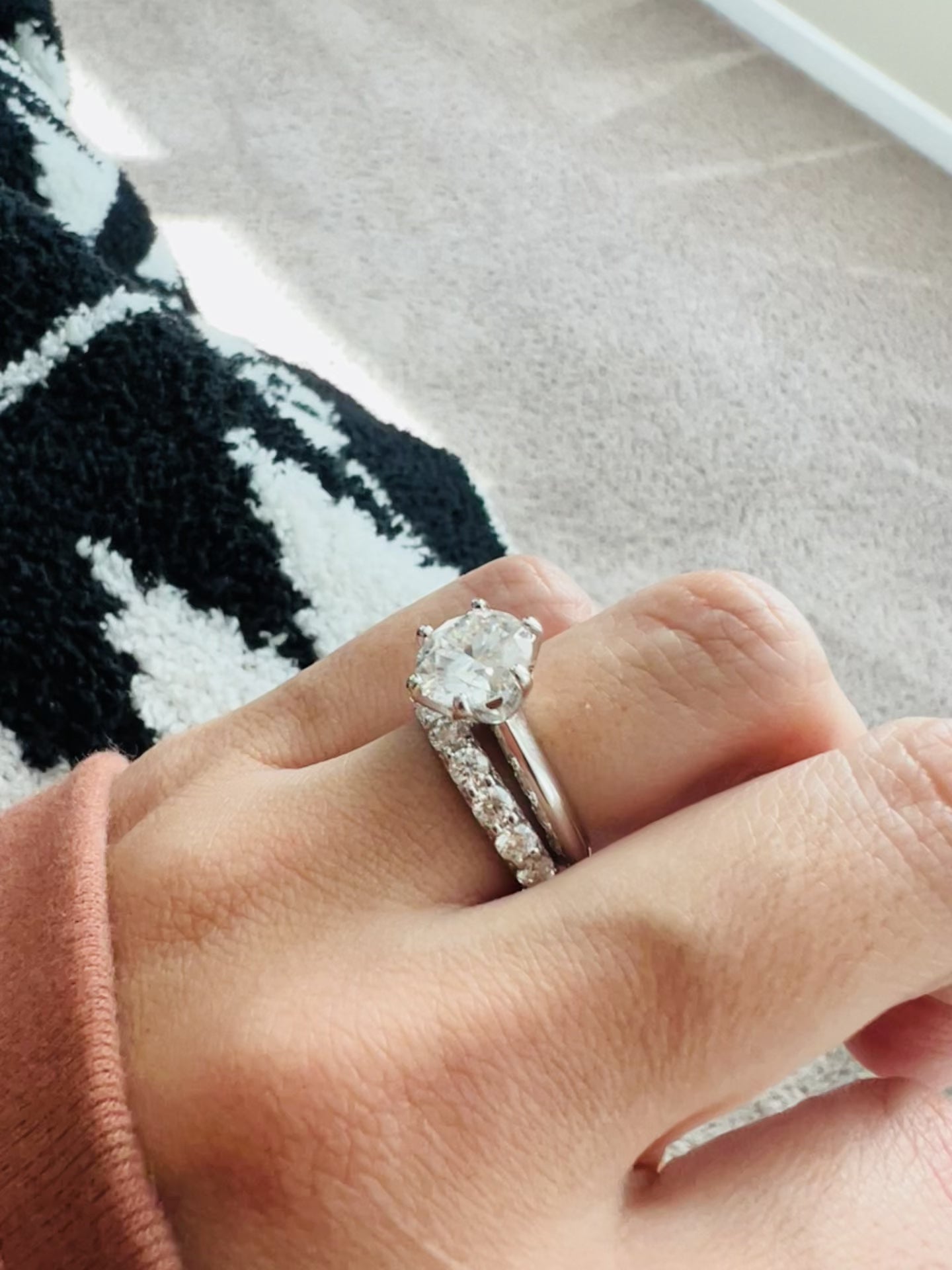 All About the Details Eternity Moissanite 2.1 Carat Ring