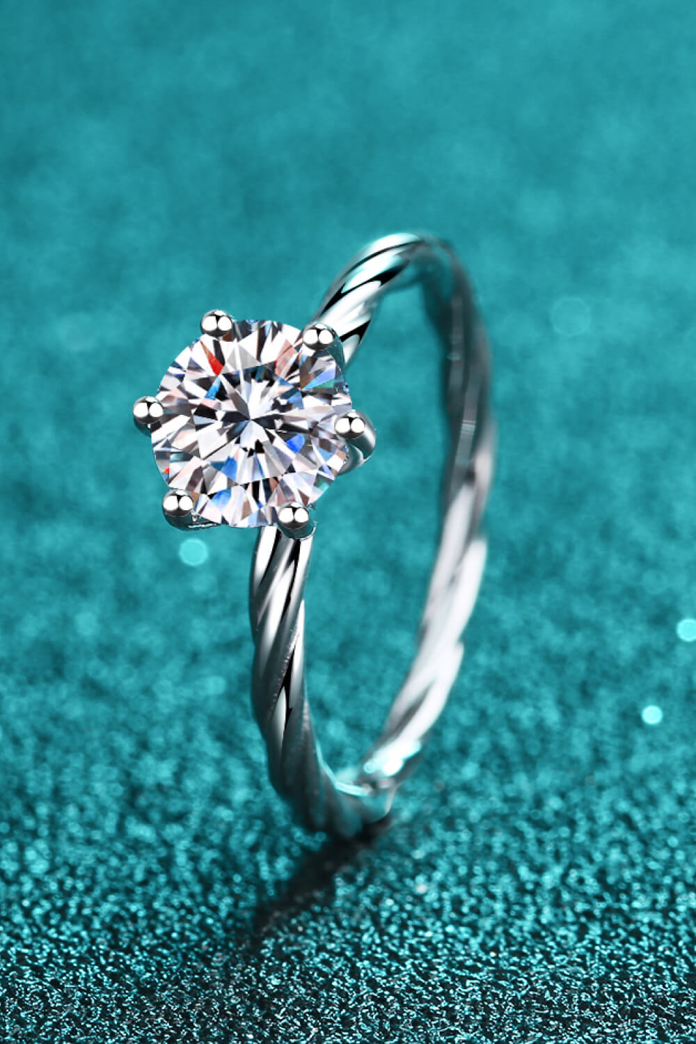 Twisted Tale Moissanite Ring