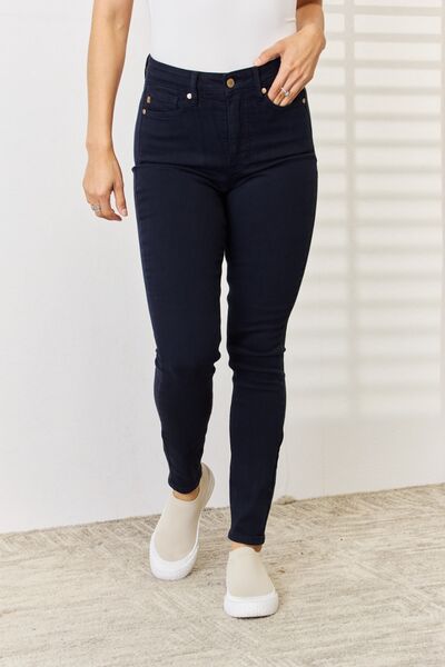 Navy Tummy Control Skinny Jeans