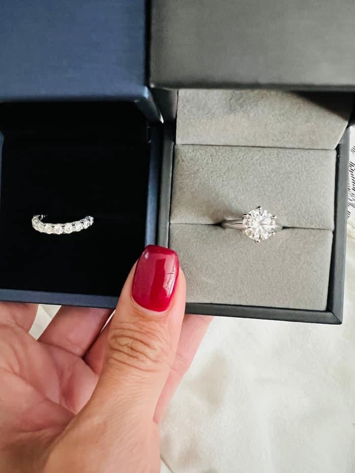 Brilliant Star 925 Sterling Silver Moissanite 6-Prong Ring