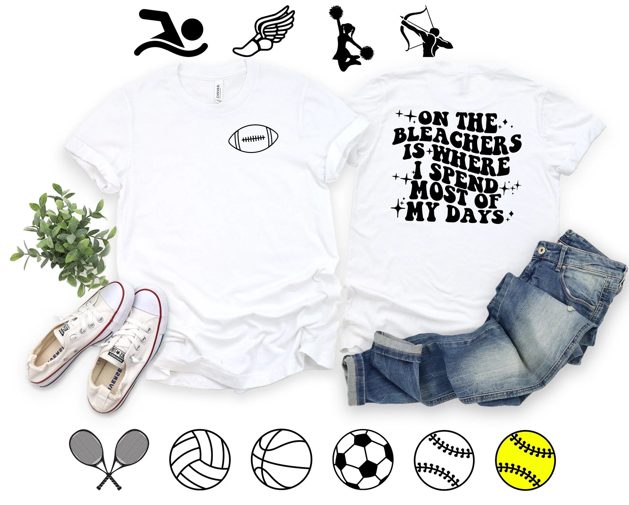 On The Bleachers Graphic Tee